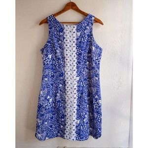 Lilly Pulitzer - Blue White Fish Dress 10